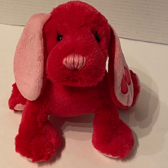 Ganz Webkinz Other - Ganz Webkinz Cherry Soda Pup Dog Plush Red Pink Valentine Stuffed Puppy NO CODE